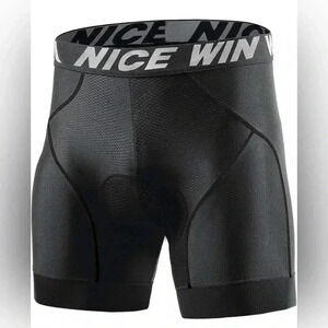 NICEWIN 4D Padded Bike Shorts Anti-slip Leg Cycling Underwear Wide WaistBand